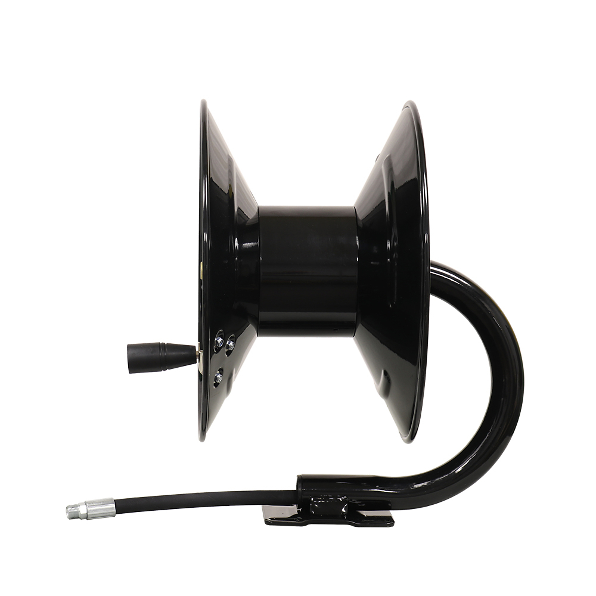 Valley Industries, High-Pressure Steel Hose Reel - Manual Crank, Hose Length Capacity 100 ft, Max. Pressure 3000 PSI, Model# HR-100